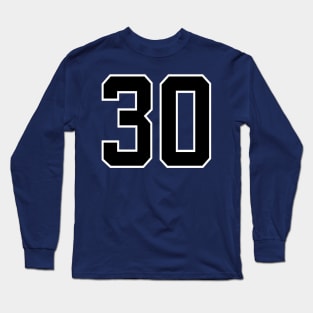 Number 30 Long Sleeve T-Shirt